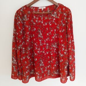 Max Studio Floral Blouse Size Medium